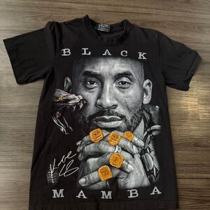 Y2K Style Kobe Bryant black mamba AOP Graphic tee Size Medium